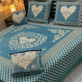 Fancy Velvet Bed Sheet Set - 4 Pieces  FVB 239